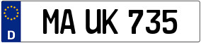Trailer License Plate